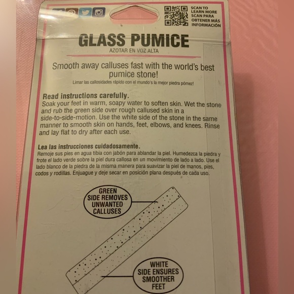 NWT Onyx Professional Double-Sided Exfoliating 100% Siliglass Pumice Stone - Picture 4 of 5